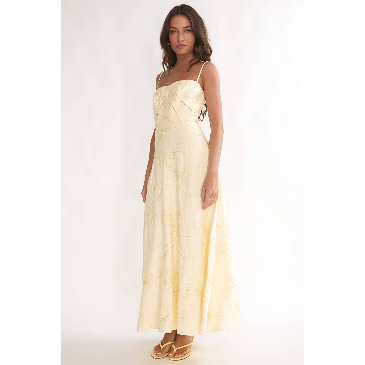 Floral Print Sleeveless Maxi