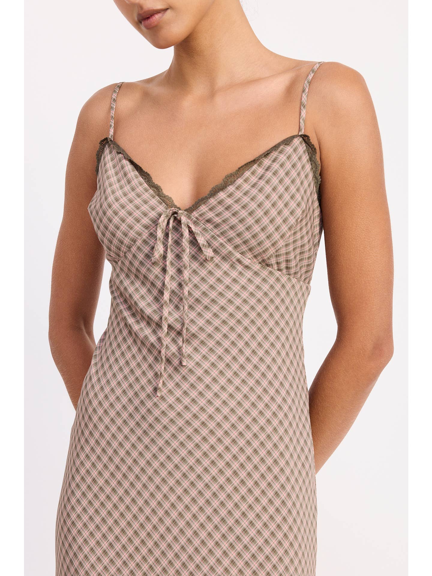 Plaid Flared Maxi