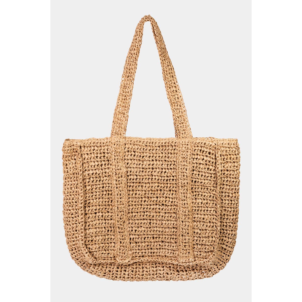 Straw Braided Pattern Tote Bag