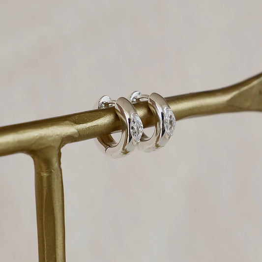 Aurum Silver Hoops