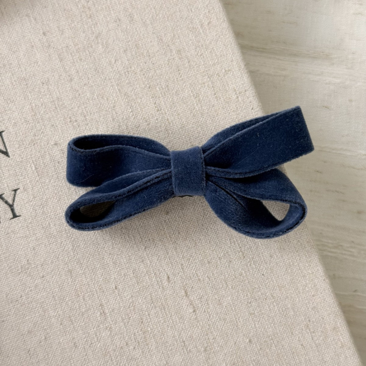 Velvet Bow Hair Clip