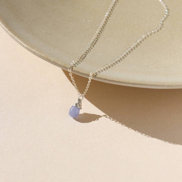 Lavender Drop Necklace