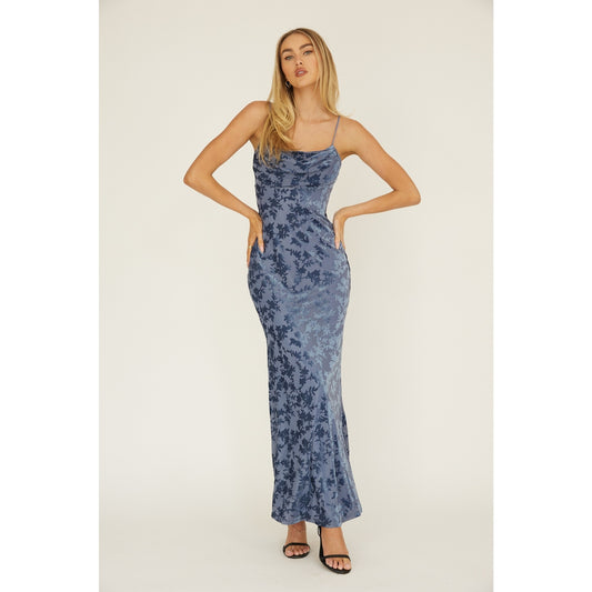 Floral Burnout Midi Dress