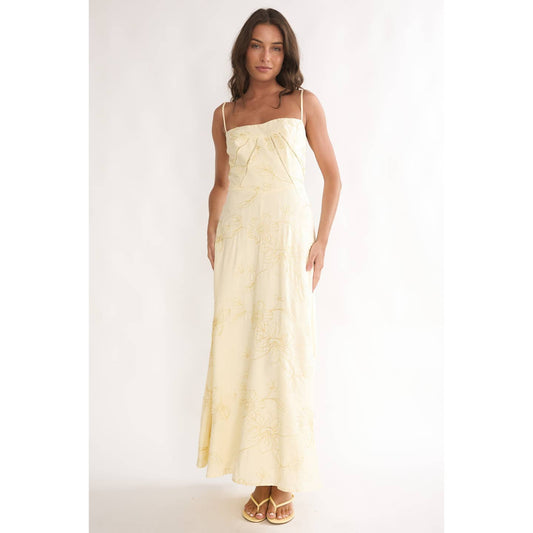 Floral Print Sleeveless Maxi