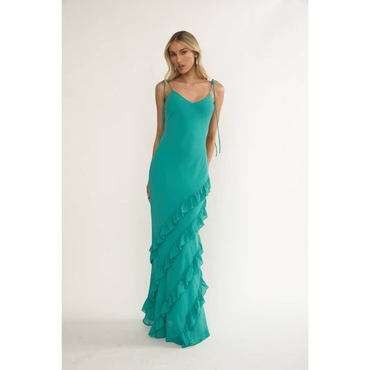 Ruffled Tiers Maxi Dress
