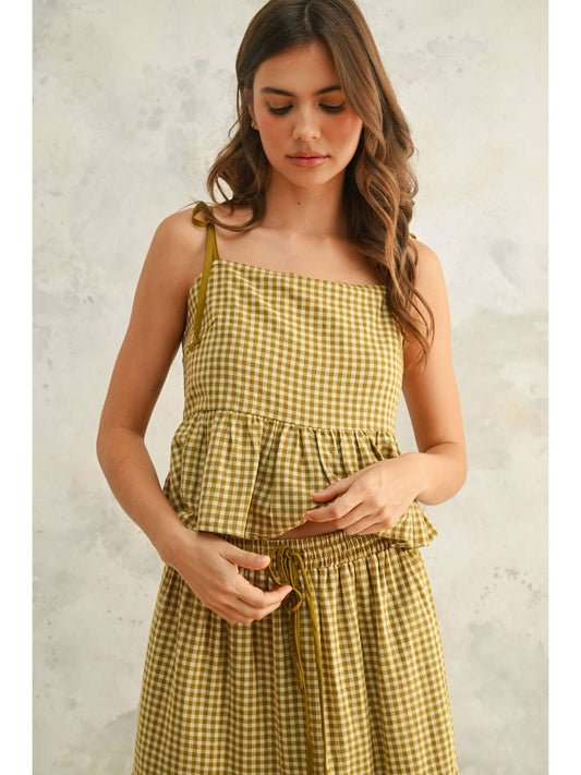 Gingham Pattern Top