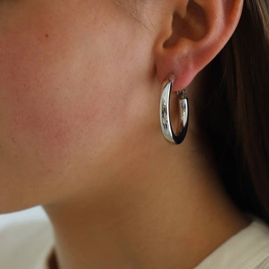 Colette Silver Luxe Hoops