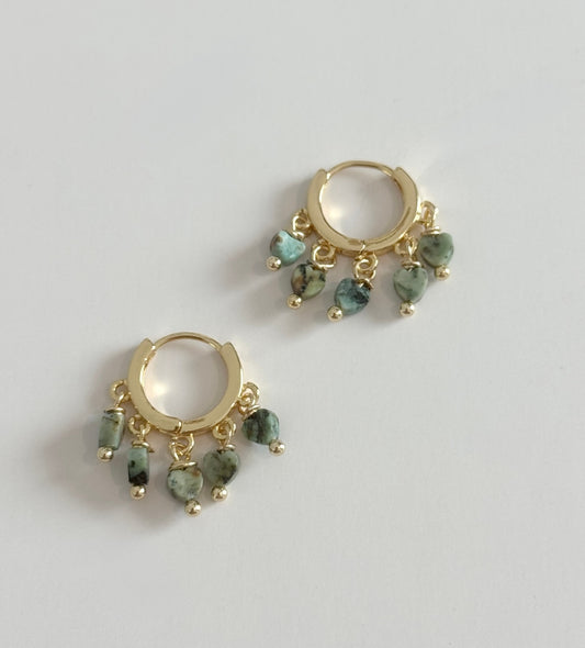 Blocky Heart Huggies