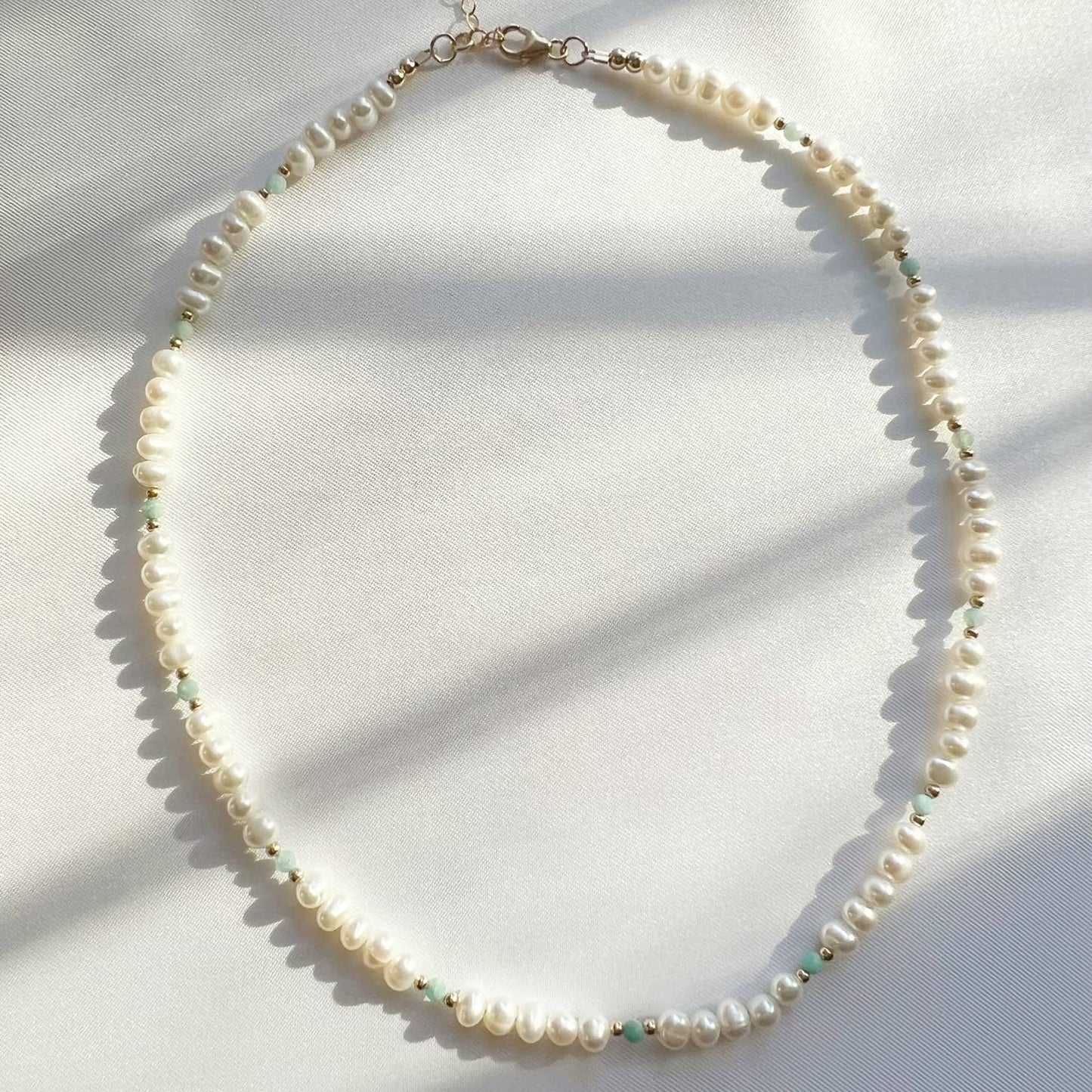 Islander Freshwater Pearl Choker Necklace Gold Filled