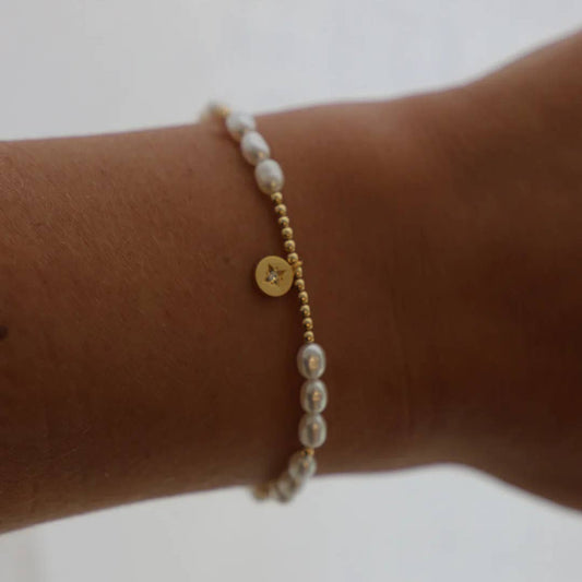 Pearl Star Charm Bracelet