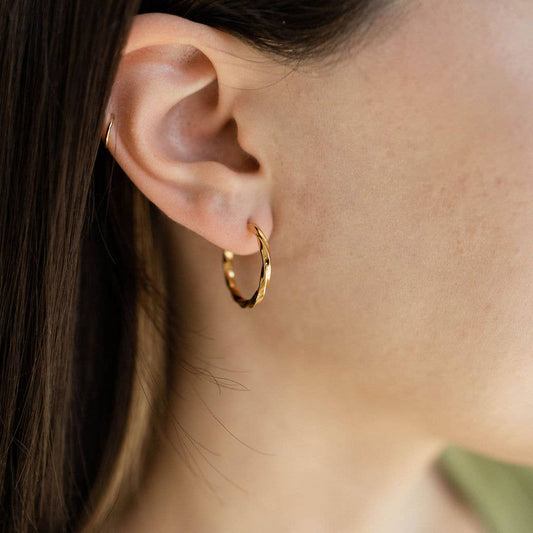 Twist Hoop Earrings