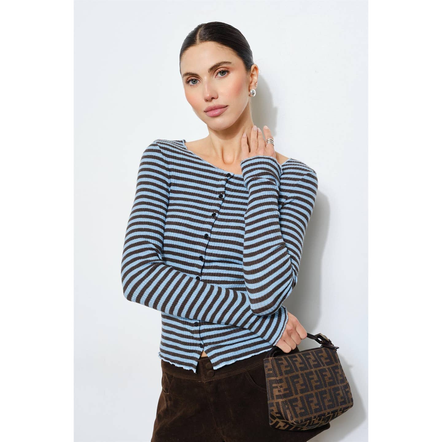 Dree Striped Knit Top
