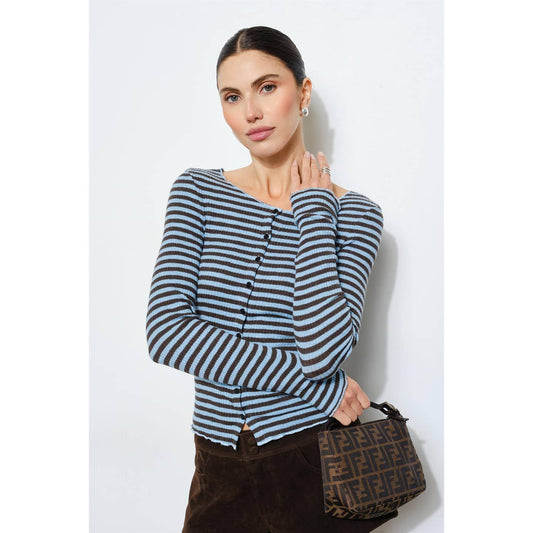 Dree Striped Knit Top