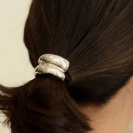 Mini Metal Double Cuff Hair Tie