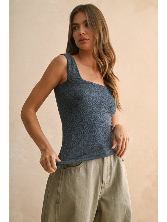 Detail Textured Knitted Top