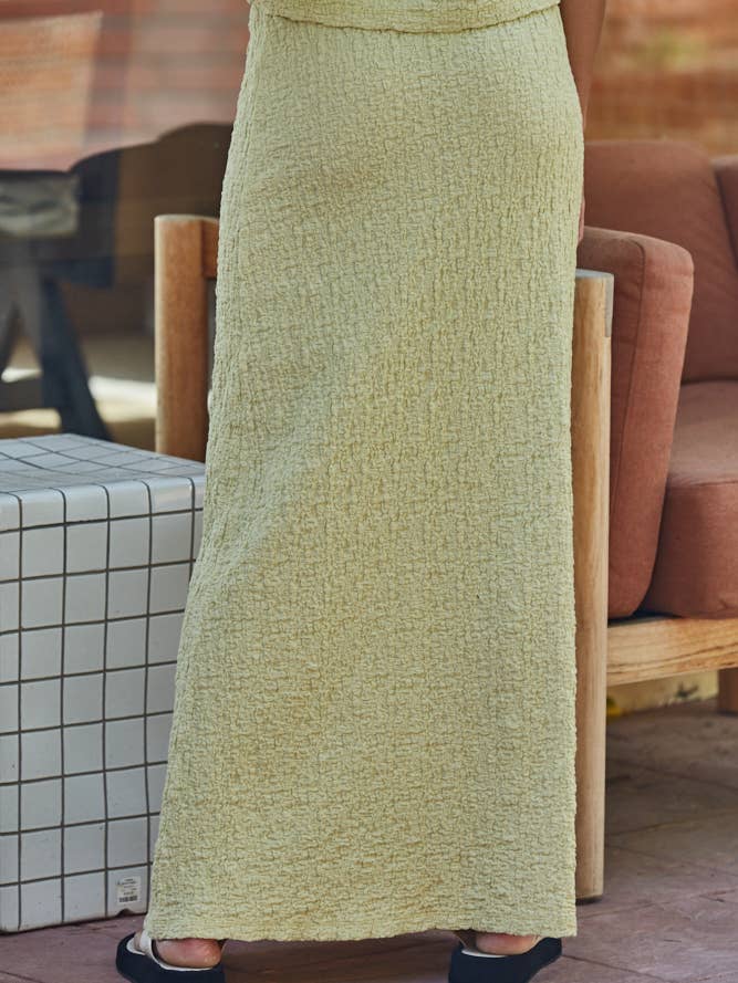 Textured Midi Skirt