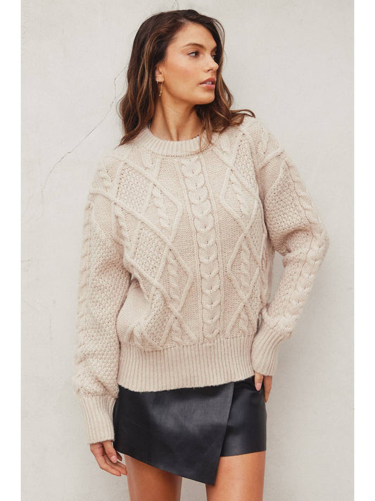 Chunky Cable Knit Sweater