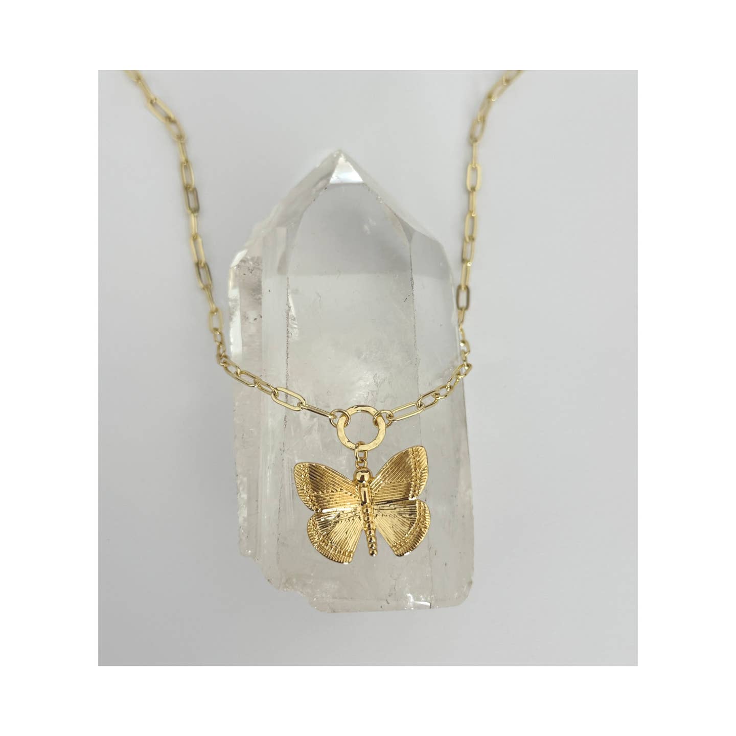 Honey Butterfly Necklace