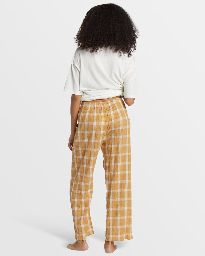 Checked Out Elastic Waist Pants