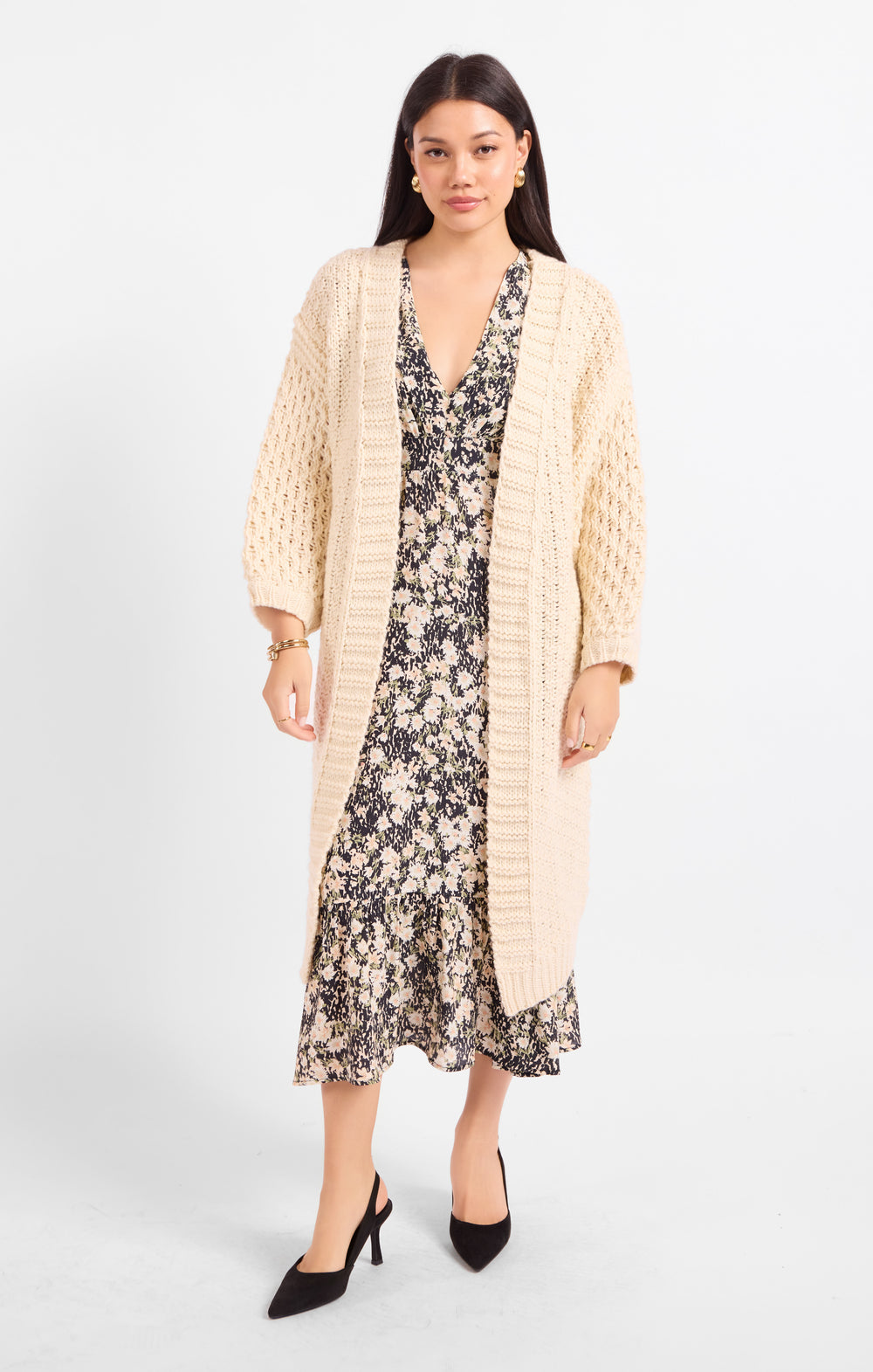 Iggy Hand Knit Chunky Long Cardigan