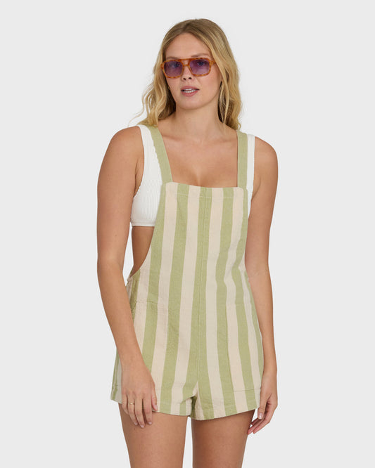 Beach Crush Yarn-Dyed Overalls