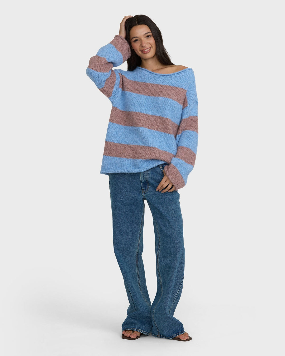 Seascape Off Shoulder Sweater