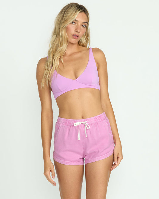 Road Trippin Elastic Waist Shorts