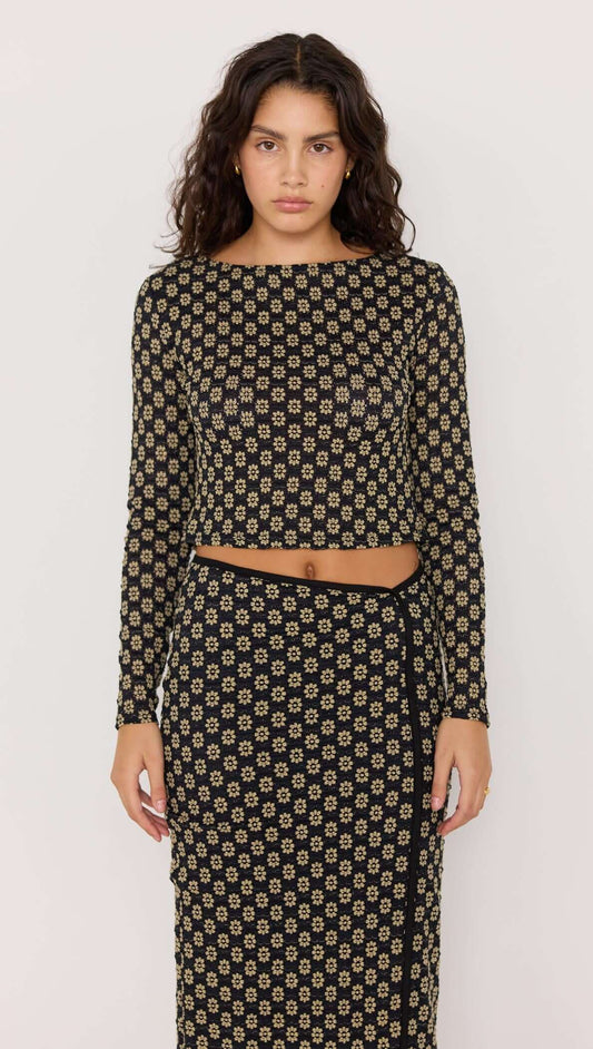 LUCA STRETCH LACE TOP