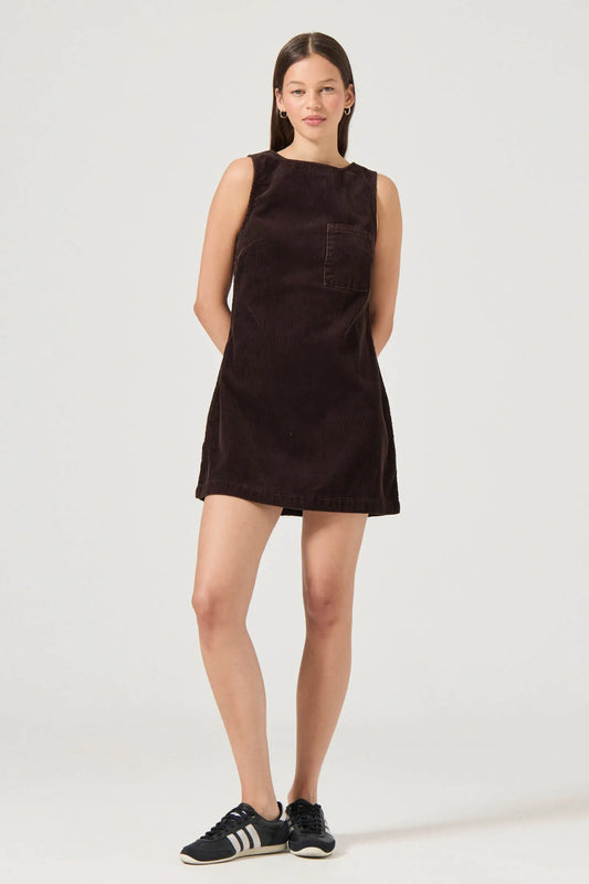 Shift Dress - Chocolate Cord