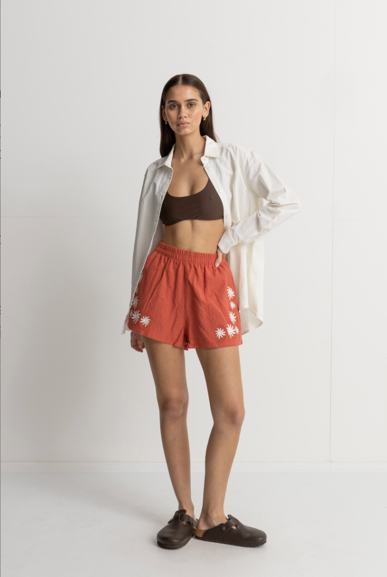 Flora Embroidered Shorts