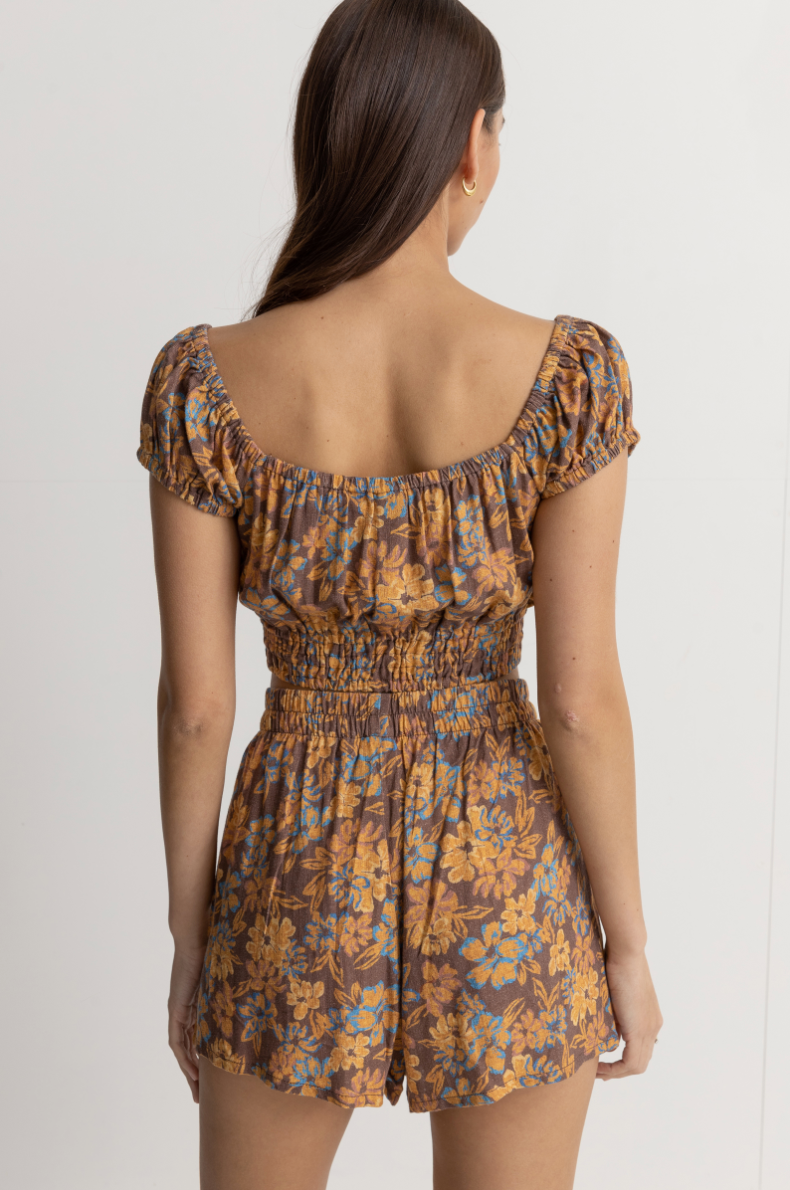 Oasis Floral Cap Sleeve Top