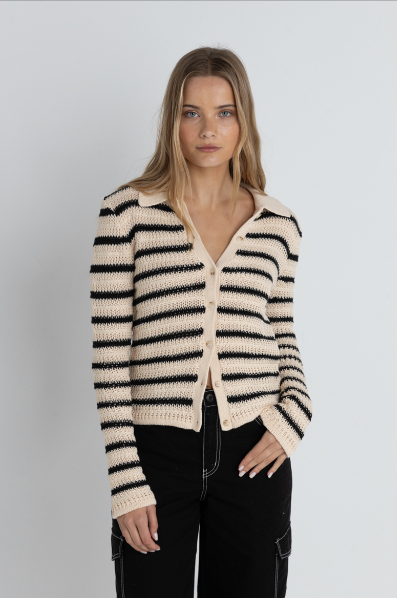 Highline Stripe Long Sleeve Knit Top