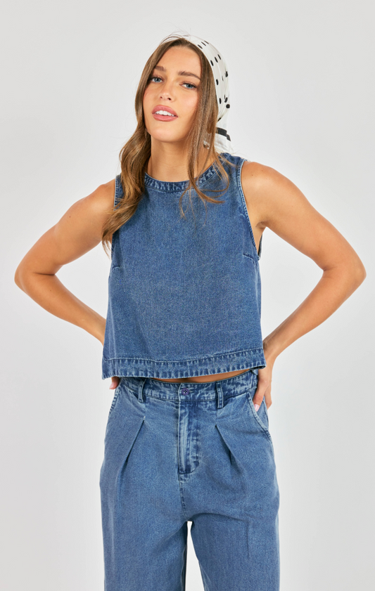 It's Pouring Sleeveless Top