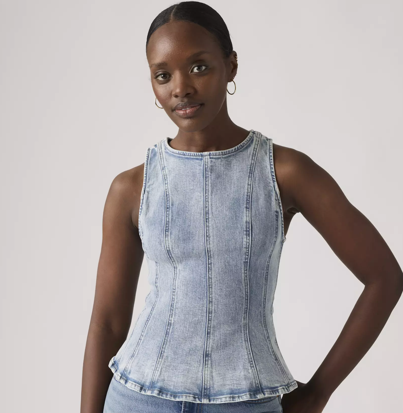 leighton peplum top