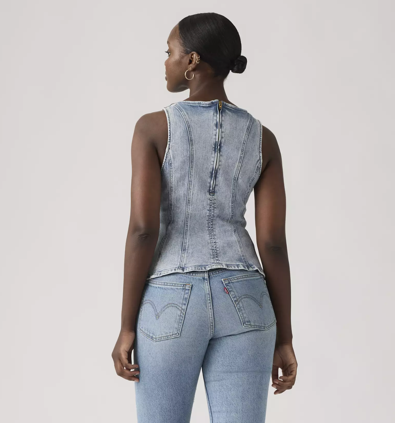 leighton peplum top