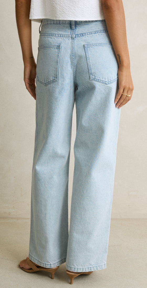 Weekender asymmetric denim jean