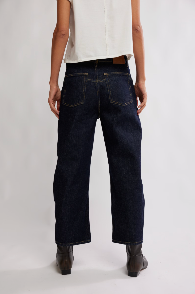 Deep Trance Dropped Boyfriend Jeans