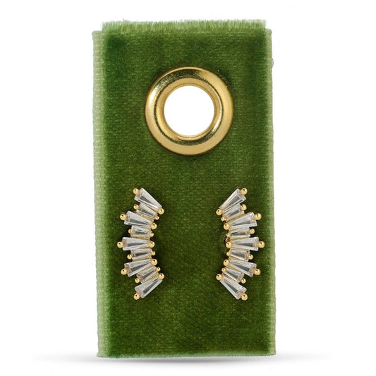Curved Baguette Studs