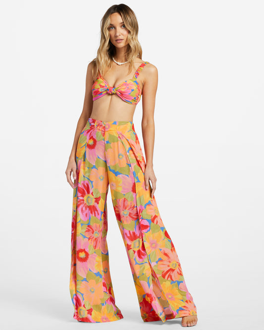 Split Spirit Floral Pants