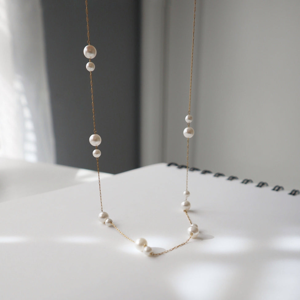 Alina Double Pearl Necklace