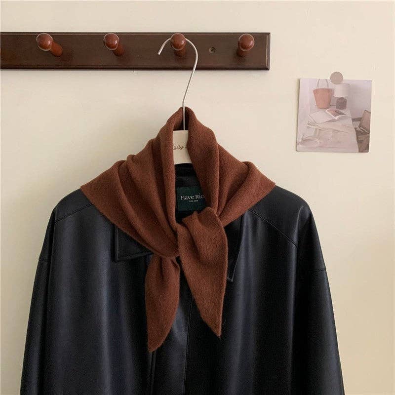 Knit Triangle Scarf