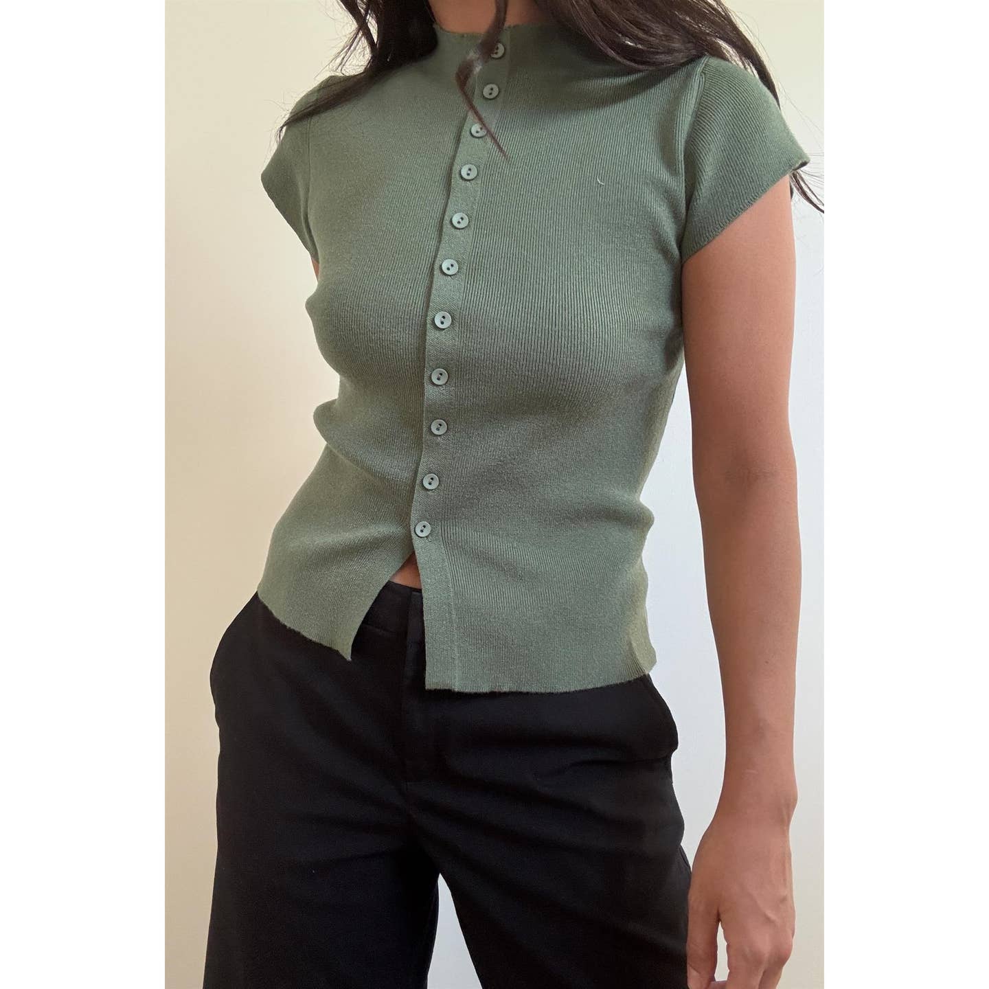 Mock Neck Sweater Top