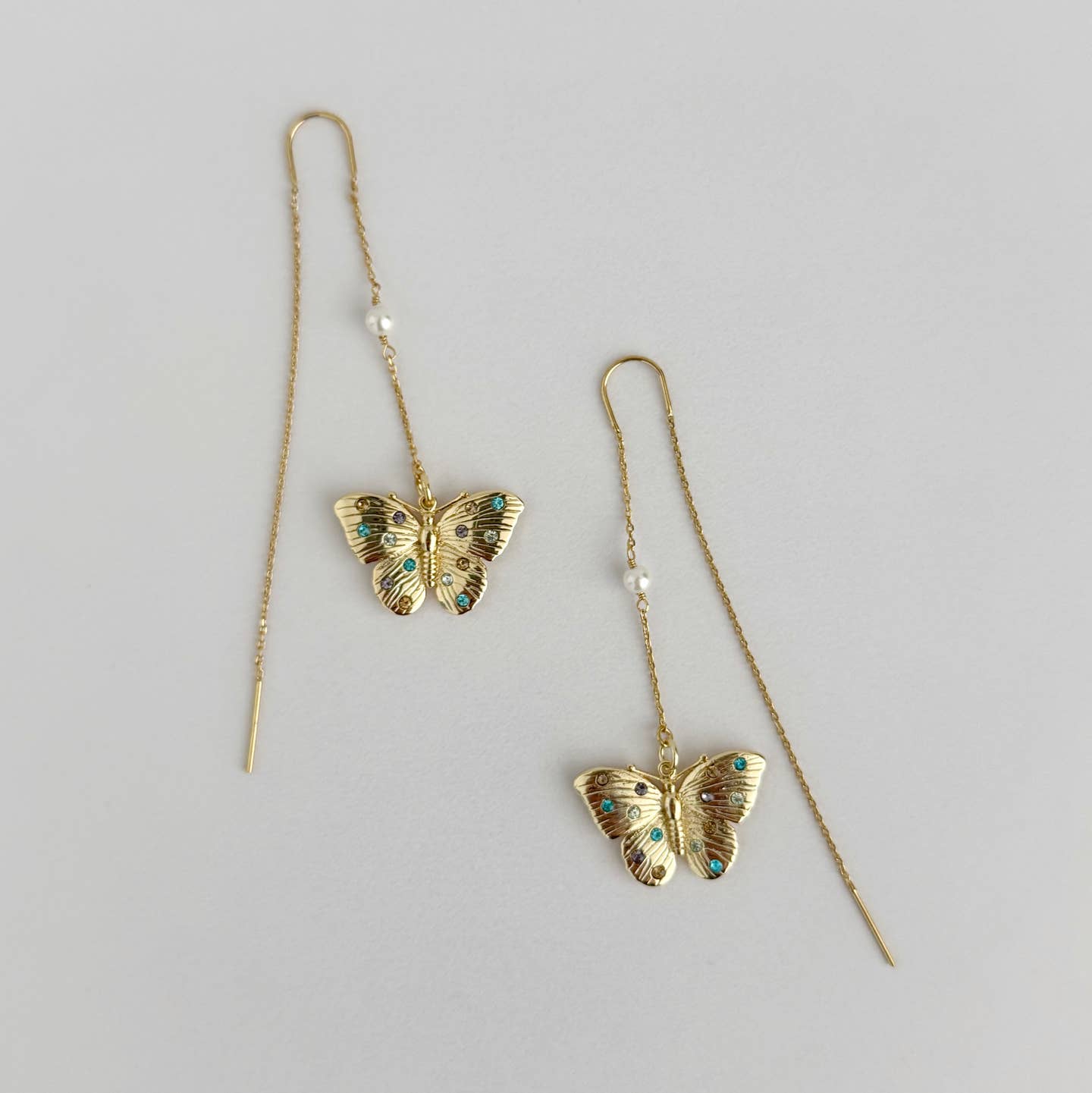 Butterfly Threader Earrings