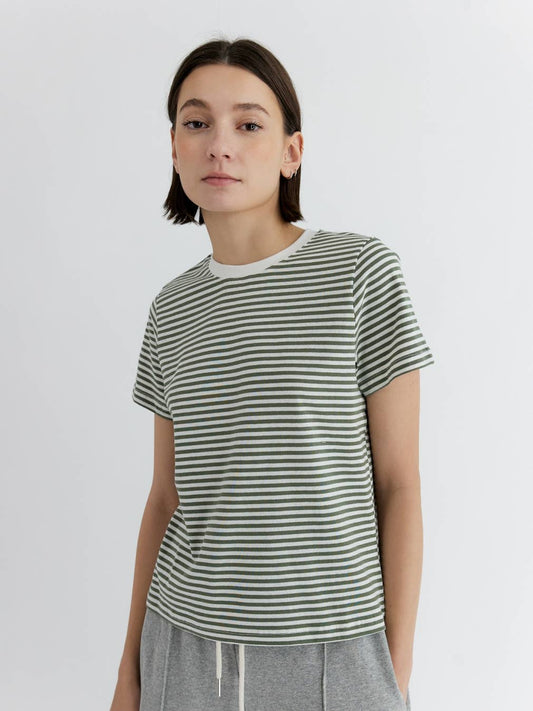 The Cade Top | Stripe Crewneck T-Shirt