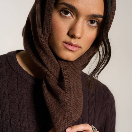 Handkerchief Scarf - Chocolate