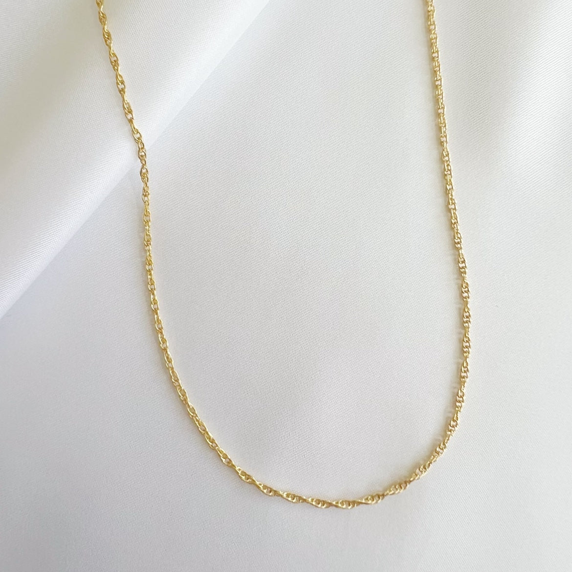 East Coast Rope Layering Chain Necklace Gold Filled