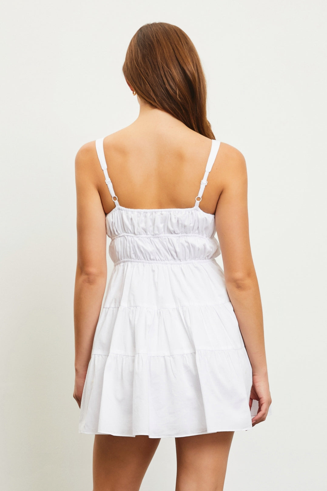 Frill Bust Tiered Dress