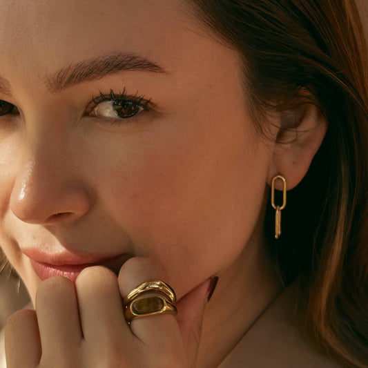 Lennox Paperclip Earrings
