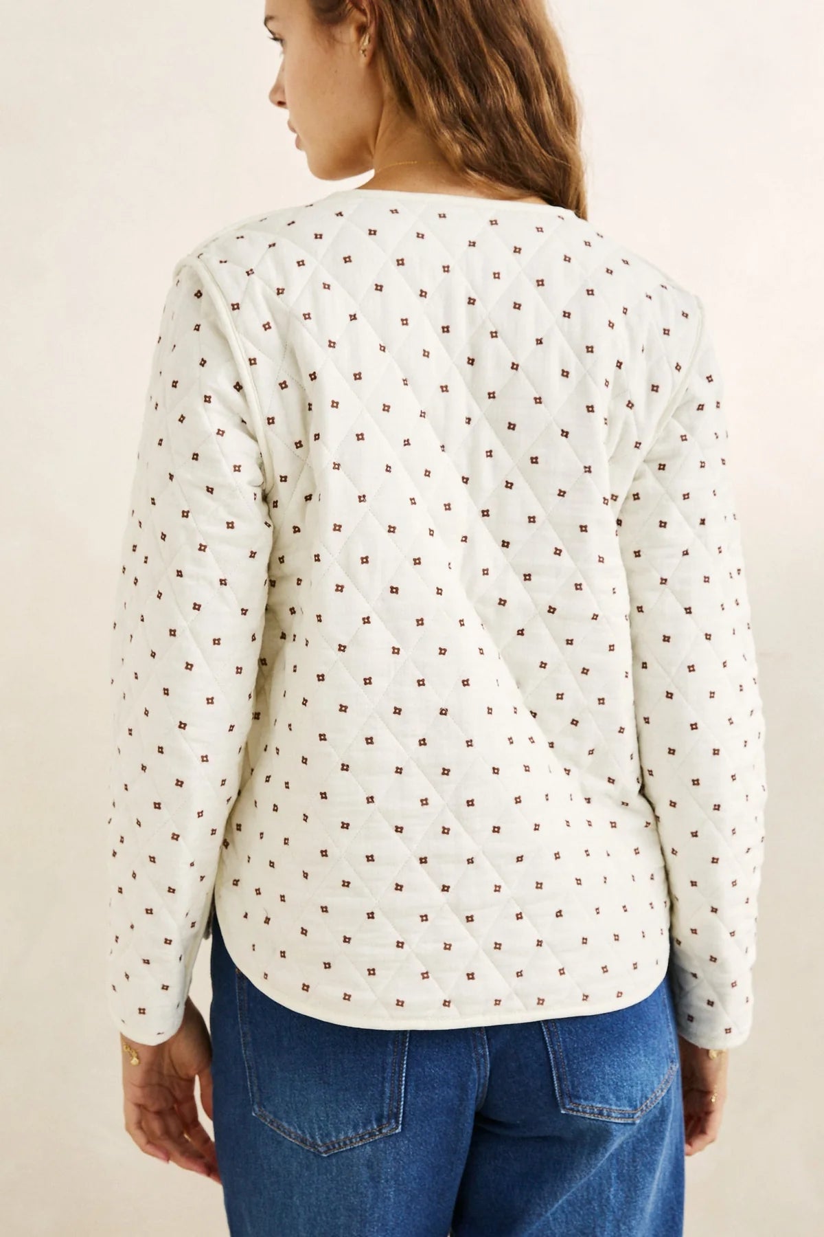 london check reversible quilted jacket
