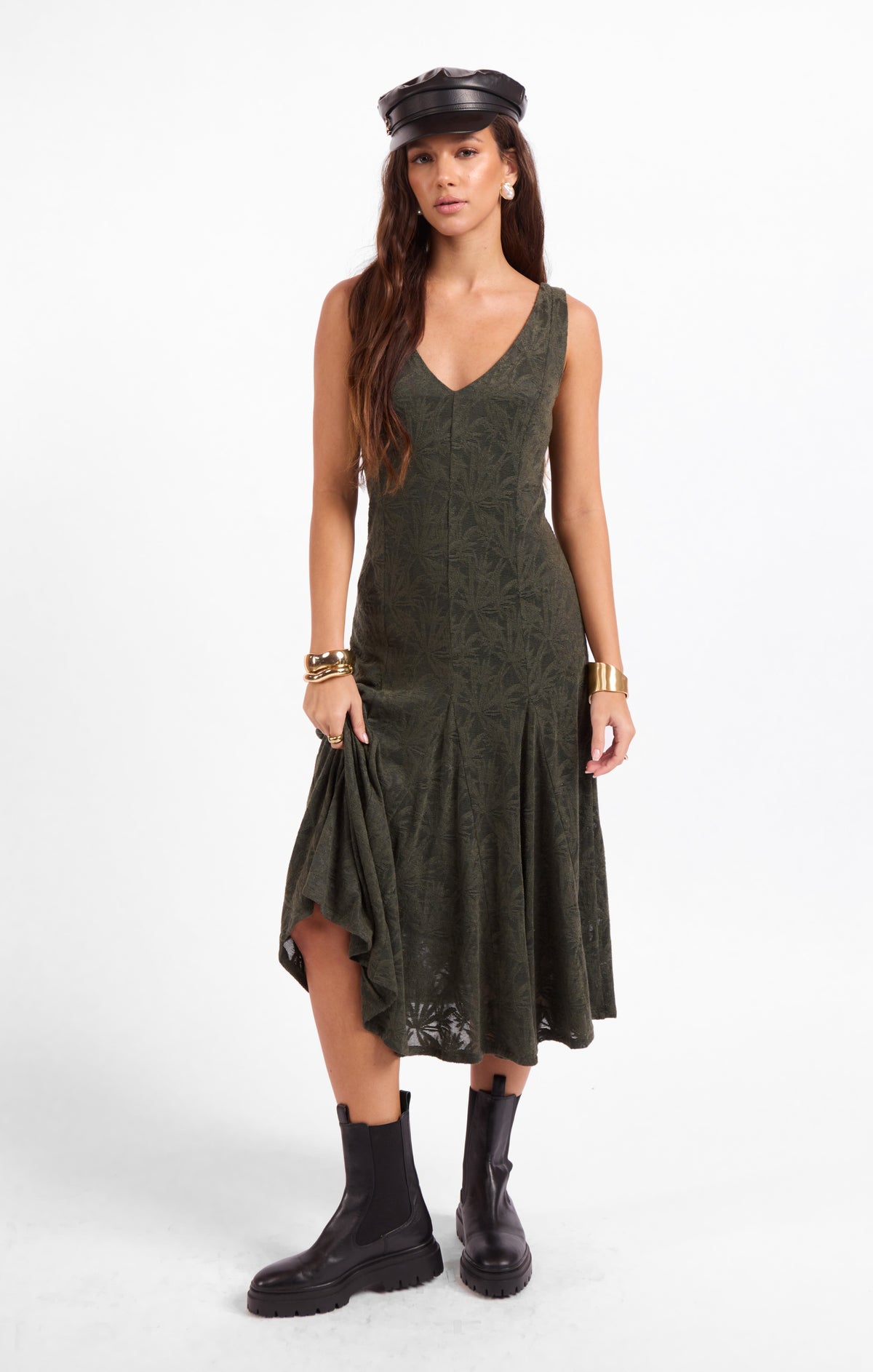 Sugar Stems Midi Dress